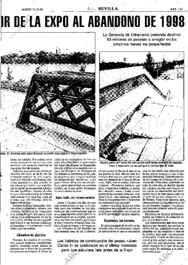 ABC SEVILLA 13-10-1998 página 61