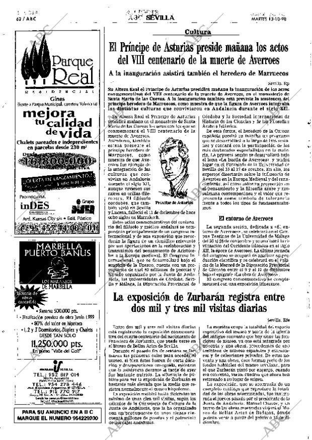 ABC SEVILLA 13-10-1998 página 62