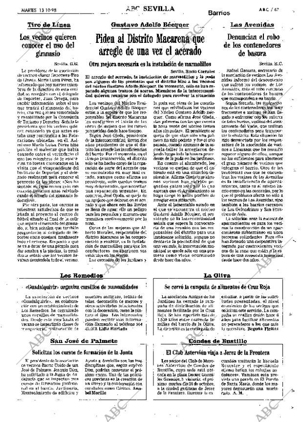ABC SEVILLA 13-10-1998 página 67