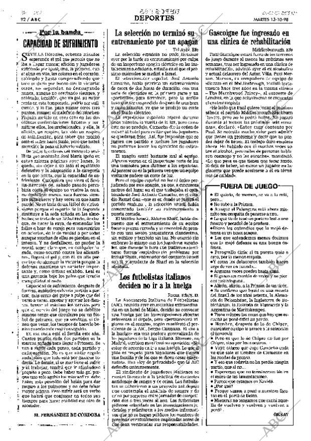 ABC SEVILLA 13-10-1998 página 92