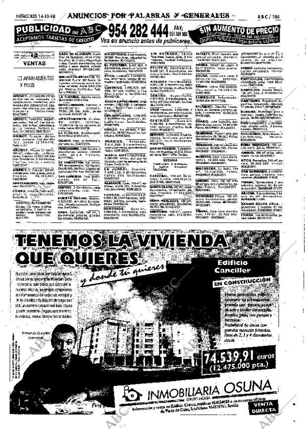 ABC SEVILLA 14-10-1998 página 105
