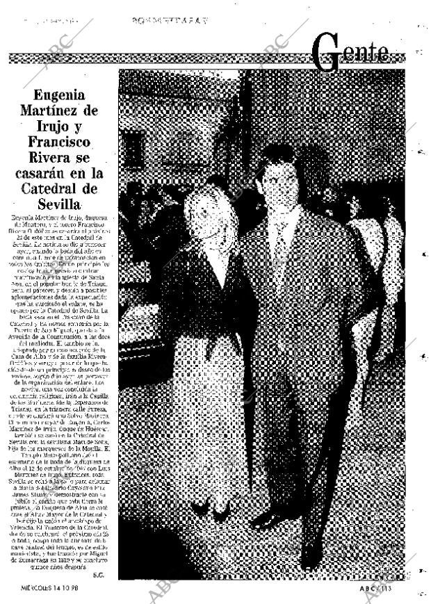ABC SEVILLA 14-10-1998 página 113