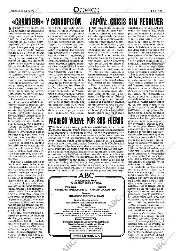 ABC SEVILLA 14-10-1998 página 21