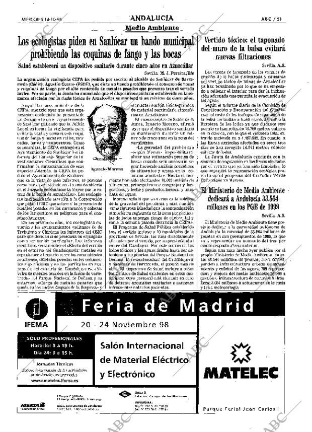 ABC SEVILLA 14-10-1998 página 51
