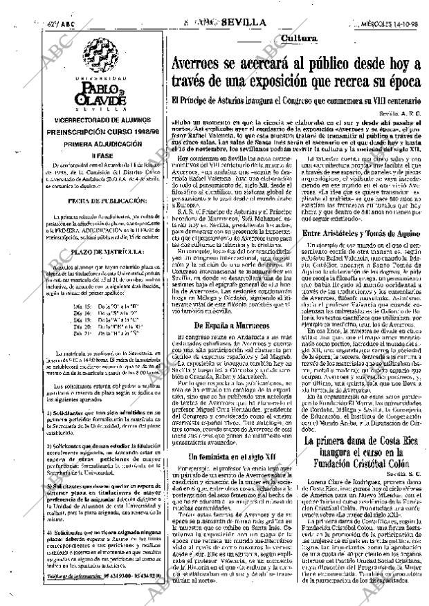 ABC SEVILLA 14-10-1998 página 62