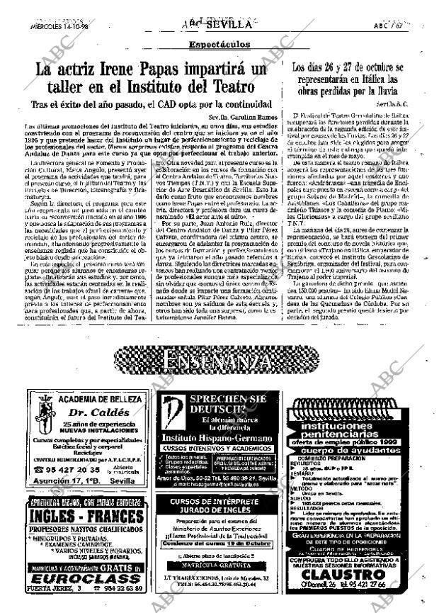 ABC SEVILLA 14-10-1998 página 67