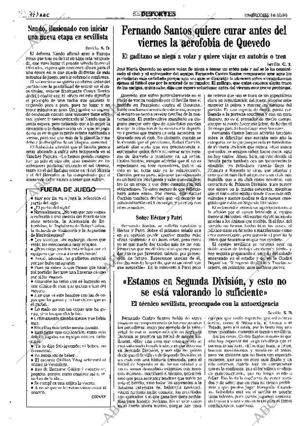 ABC SEVILLA 14-10-1998 página 92