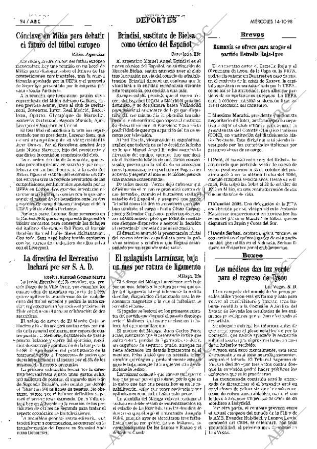 ABC SEVILLA 14-10-1998 página 94
