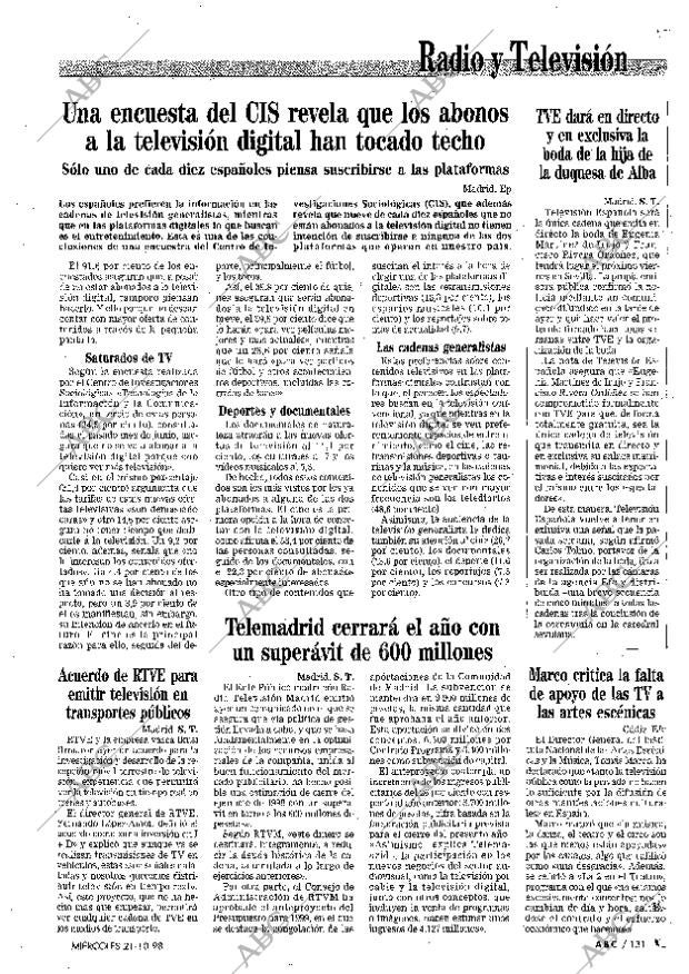 ABC MADRID 21-10-1998 página 131