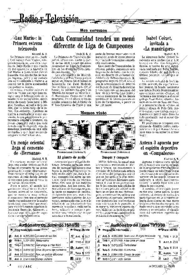 ABC MADRID 21-10-1998 página 132