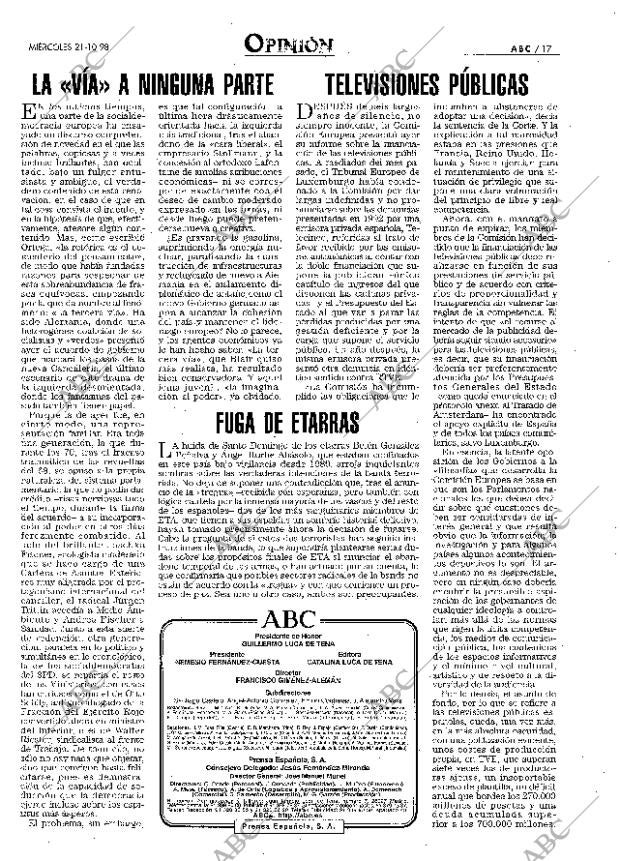 ABC MADRID 21-10-1998 página 17