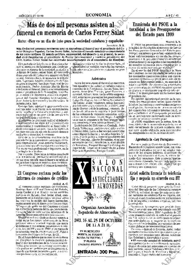 ABC MADRID 21-10-1998 página 45