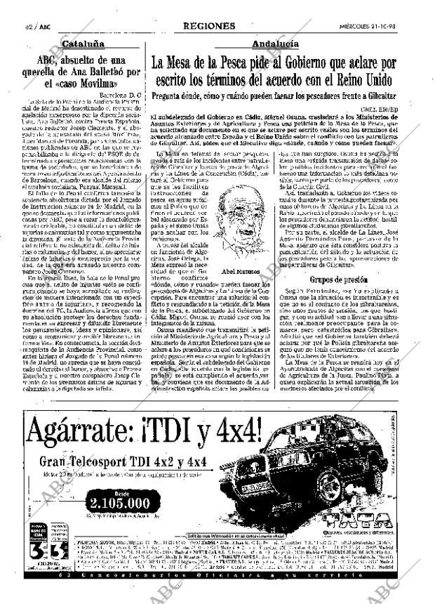 ABC MADRID 21-10-1998 página 62