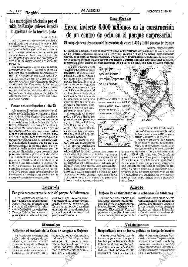 ABC MADRID 21-10-1998 página 72