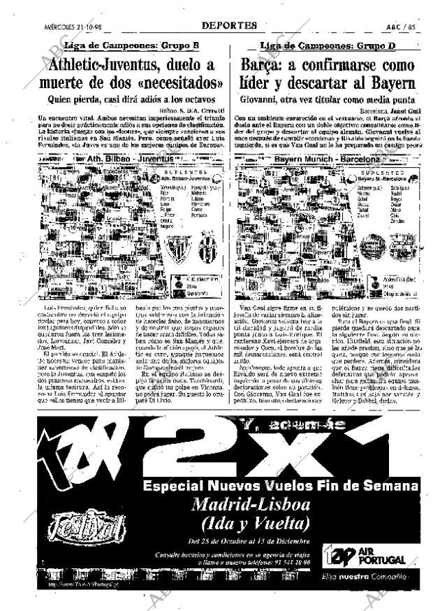 ABC MADRID 21-10-1998 página 85