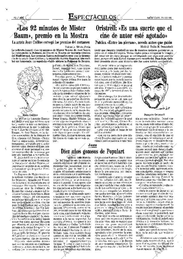 ABC MADRID 21-10-1998 página 92