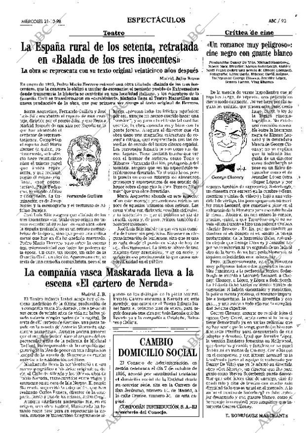 ABC MADRID 21-10-1998 página 93