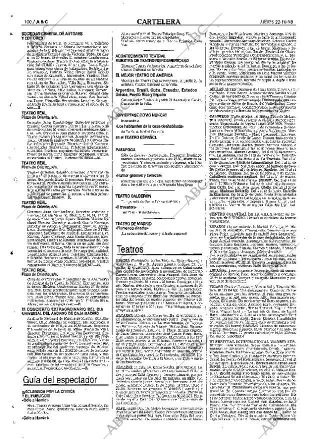 ABC MADRID 22-10-1998 página 100