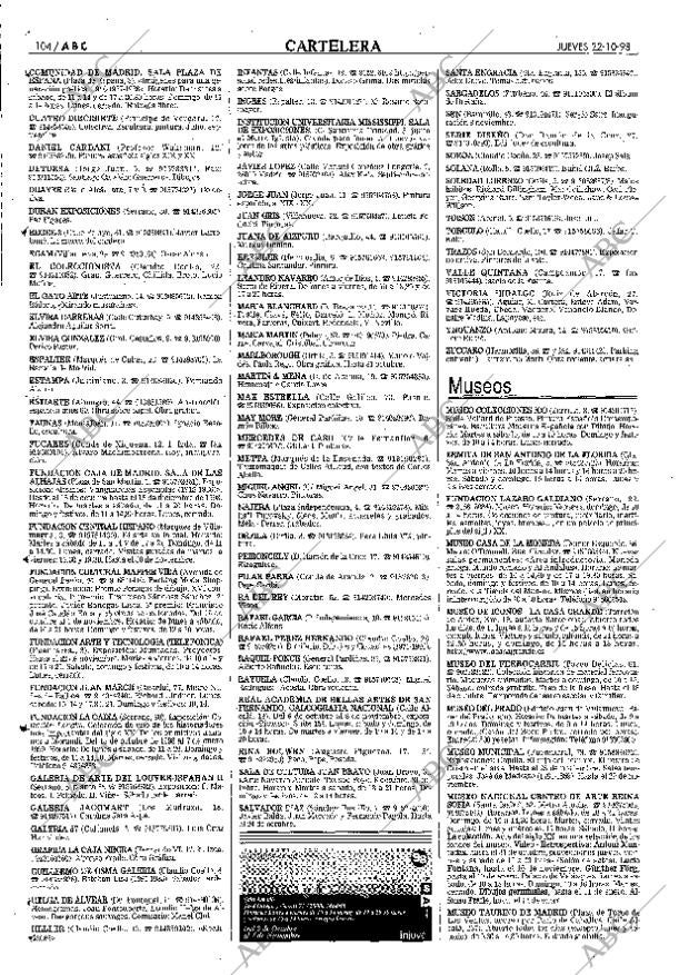 ABC MADRID 22-10-1998 página 104