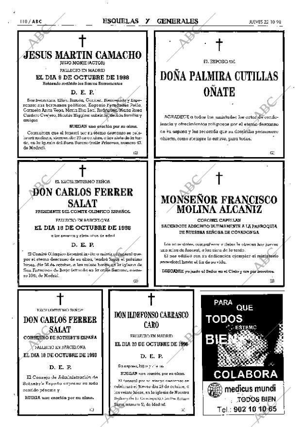 ABC MADRID 22-10-1998 página 110