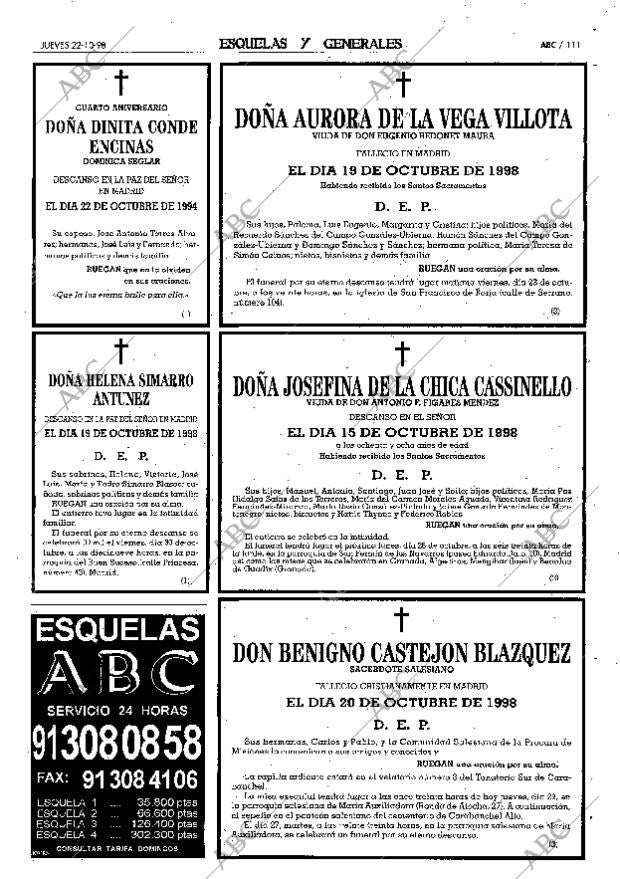 ABC MADRID 22-10-1998 página 111