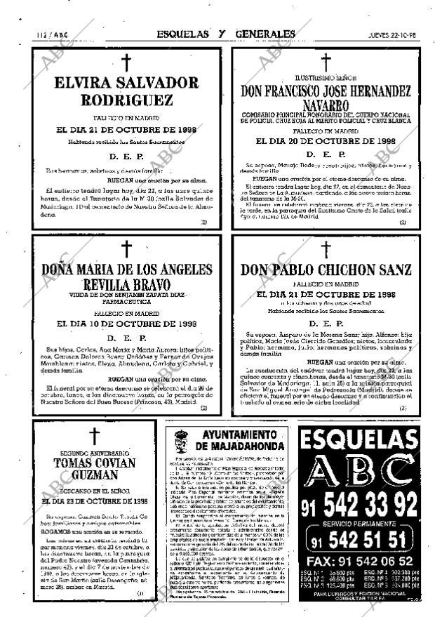 ABC MADRID 22-10-1998 página 112