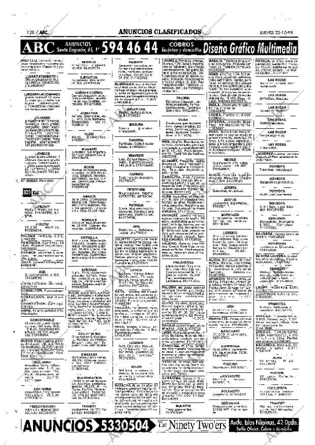 ABC MADRID 22-10-1998 página 128