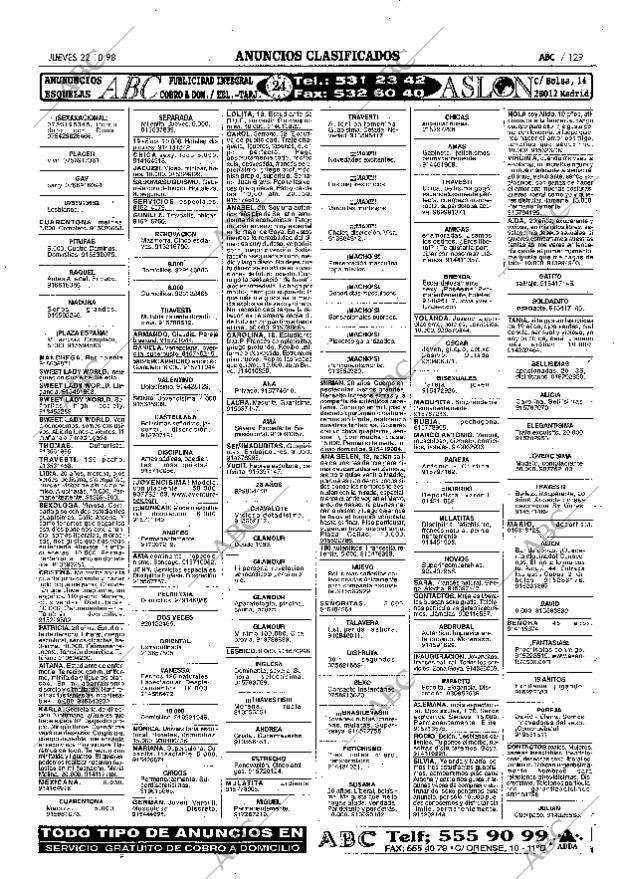 ABC MADRID 22-10-1998 página 129