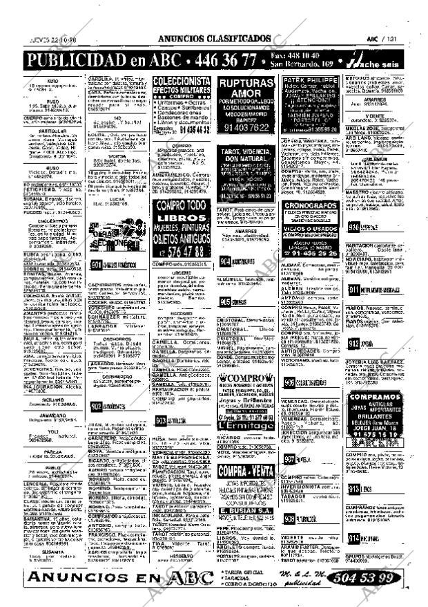 ABC MADRID 22-10-1998 página 131