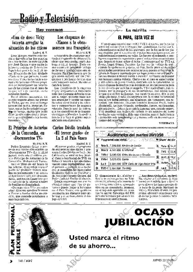 ABC MADRID 22-10-1998 página 140