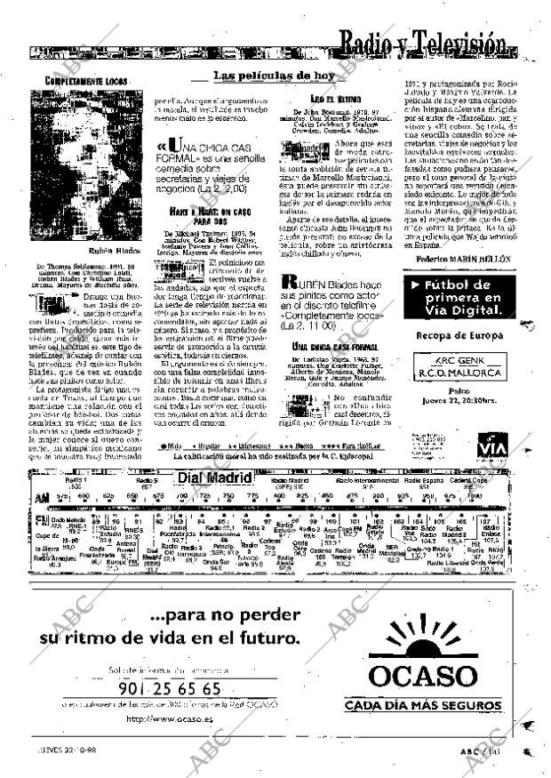 ABC MADRID 22-10-1998 página 141