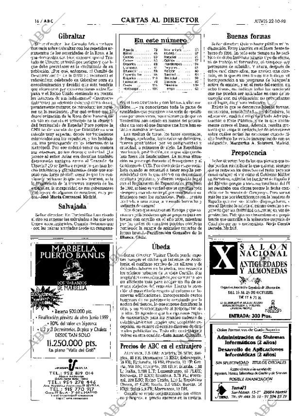 ABC MADRID 22-10-1998 página 16