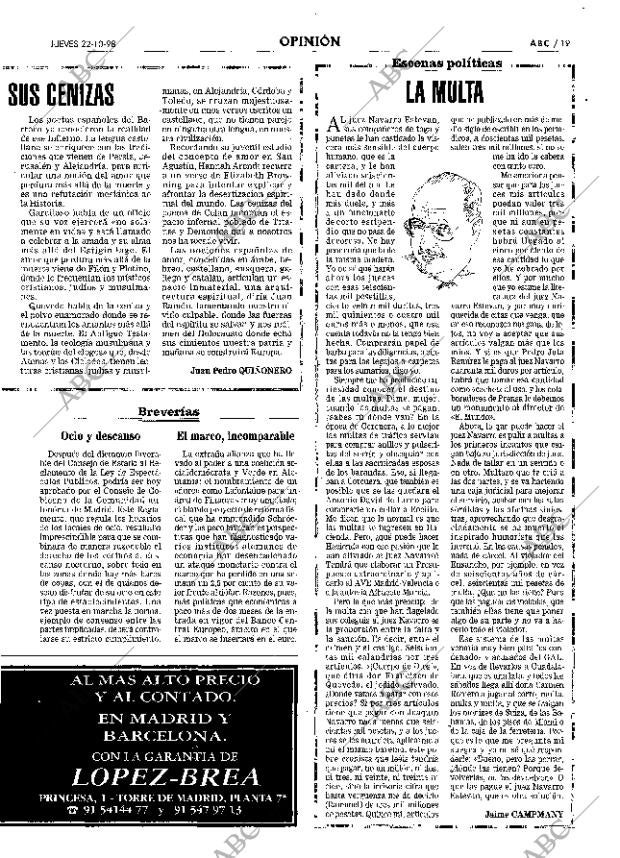 ABC MADRID 22-10-1998 página 19