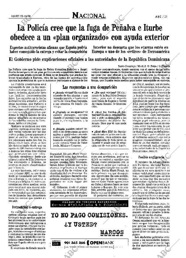 ABC MADRID 22-10-1998 página 21