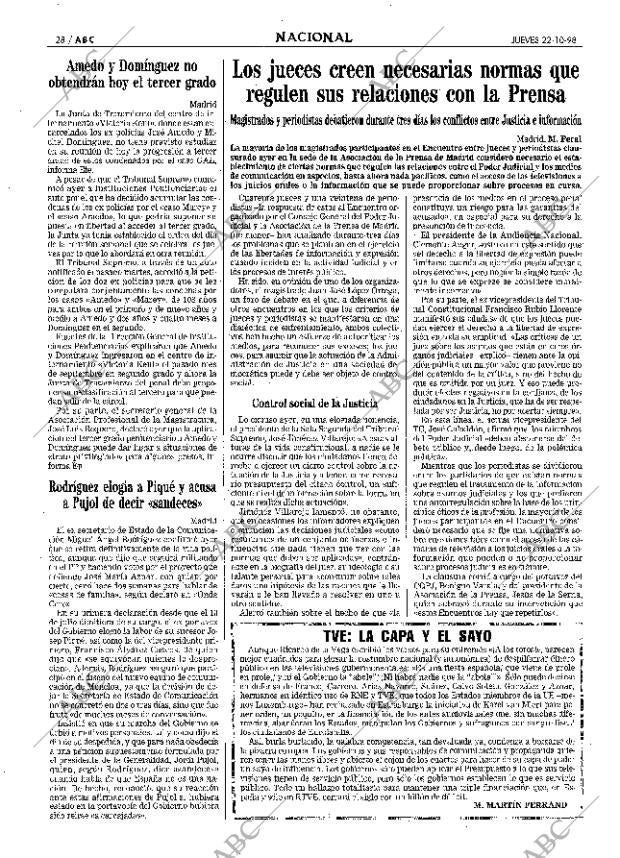 ABC MADRID 22-10-1998 página 28