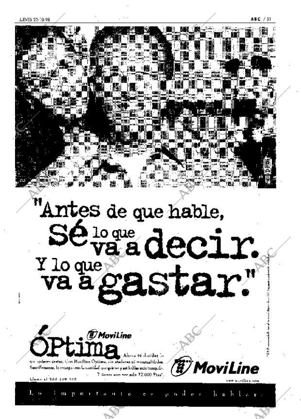 ABC MADRID 22-10-1998 página 31