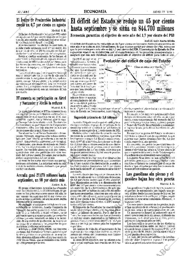 ABC MADRID 22-10-1998 página 42