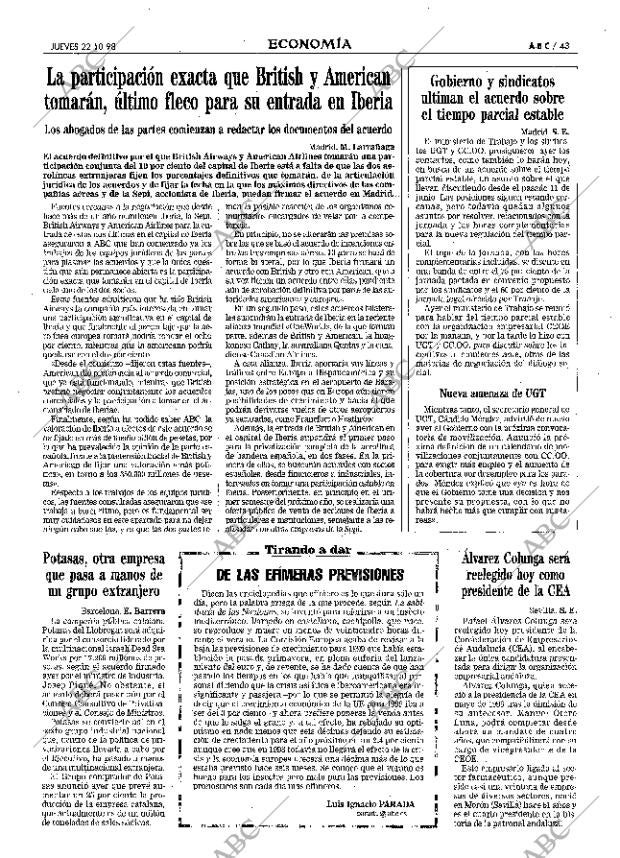 ABC MADRID 22-10-1998 página 43