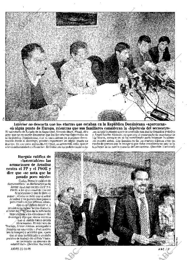 ABC MADRID 22-10-1998 página 5
