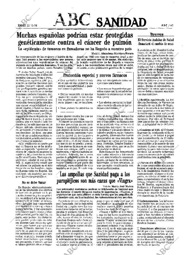 ABC MADRID 22-10-1998 página 63