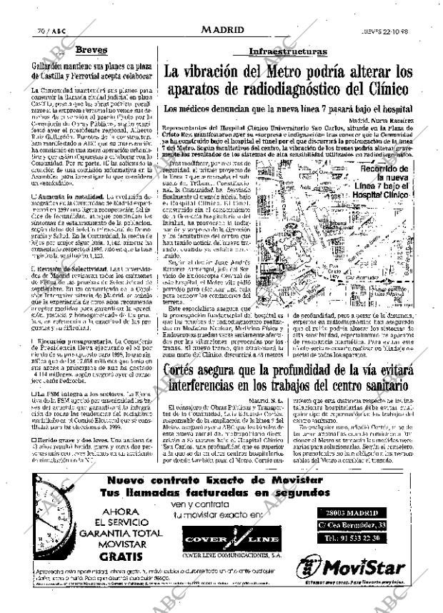 ABC MADRID 22-10-1998 página 70