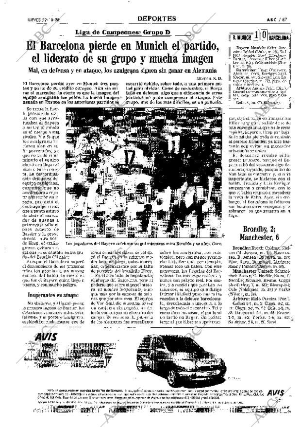 ABC MADRID 22-10-1998 página 87