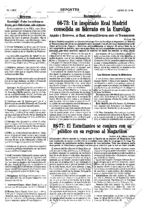 ABC MADRID 22-10-1998 página 90
