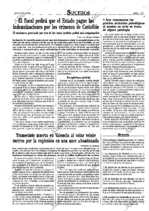 ABC MADRID 22-10-1998 página 93
