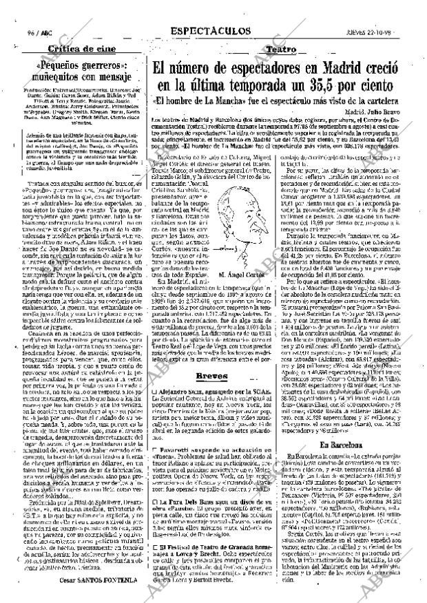 ABC MADRID 22-10-1998 página 96