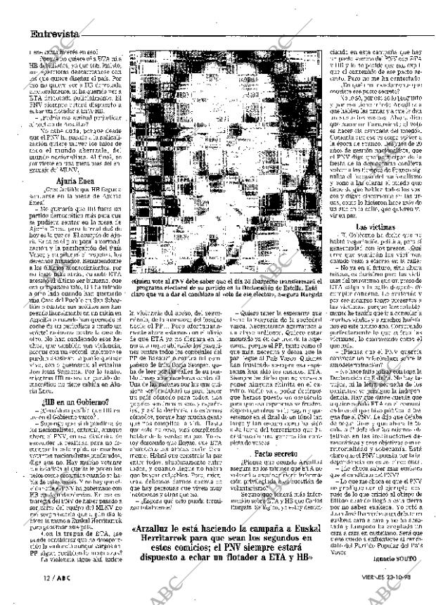 ABC MADRID 23-10-1998 página 12