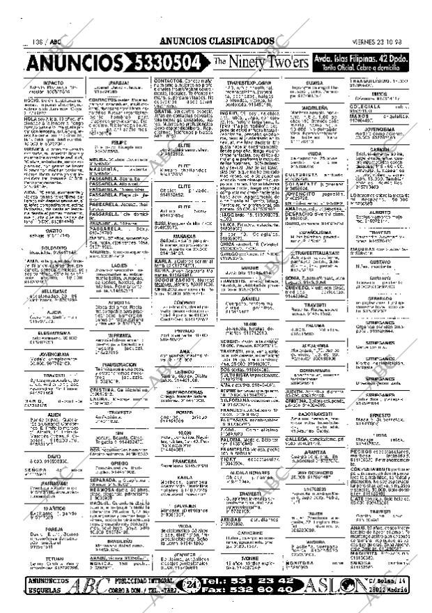 ABC MADRID 23-10-1998 página 138
