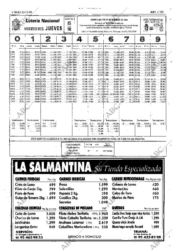 ABC SEVILLA 23-10-1998 página 109