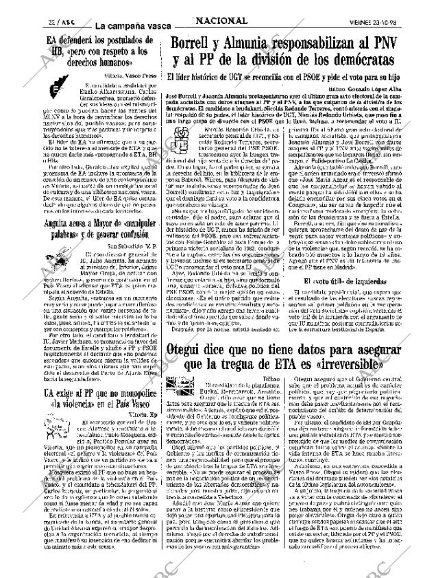 ABC SEVILLA 23-10-1998 página 22
