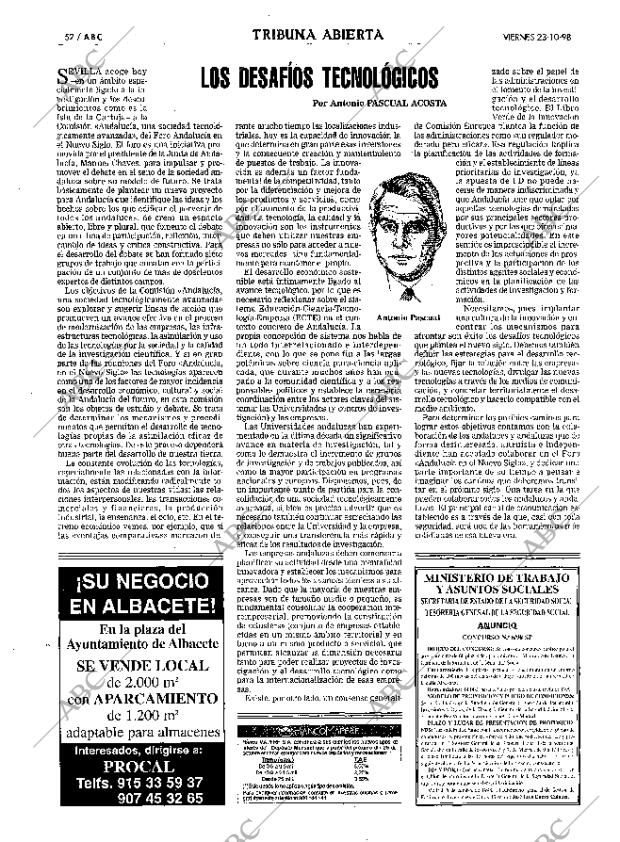 ABC SEVILLA 23-10-1998 página 52